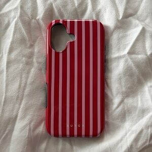 Burga Red Striped Phone Case